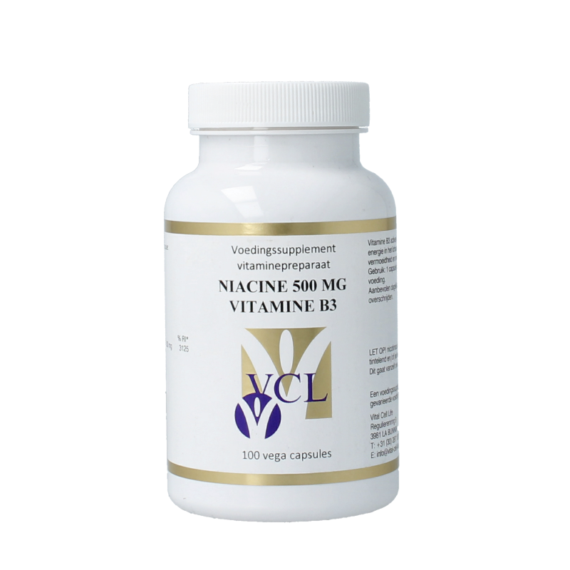 Vital Cell Life Vitamine B3 niacine 500mg 100 Capsules