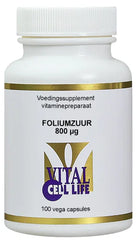 Vital Cell Life Foliumzuur 800 mcg B9 100 Vegetarische capsules