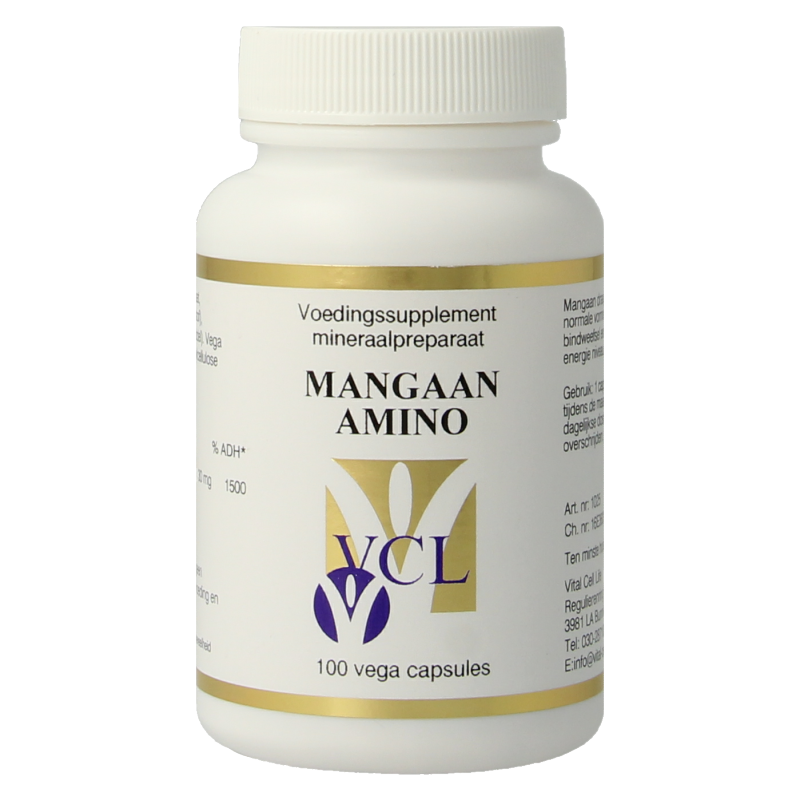 Vital Cell Life Mangaan amino 30mg 100 Vegetarische capsules