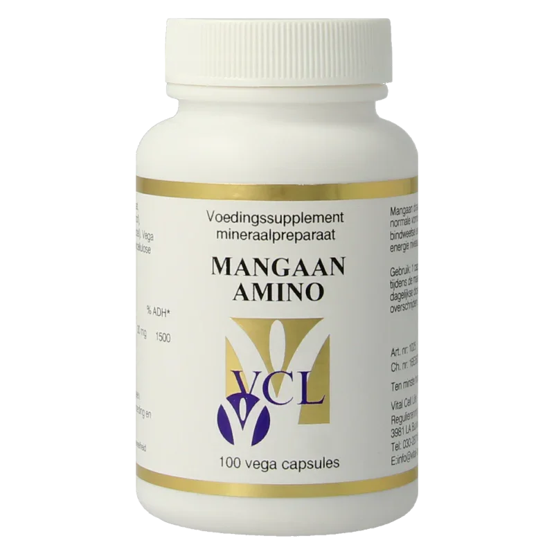 Vital Cell Life Mangaan amino 30mg 100 Vegetarische capsules