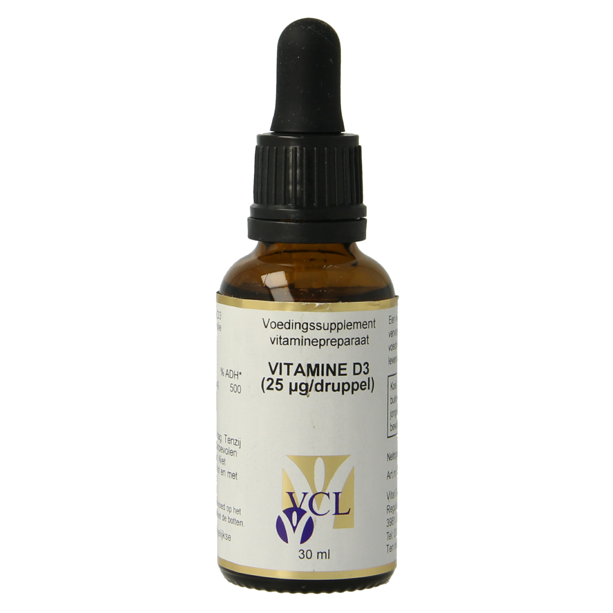 Vital Cell Life Vitamine D3 25mcg druppels 30.00 Milliliter