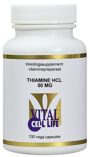 Vital Cell Life Thiamine HCL 50mg 100 Vegetarische capsules