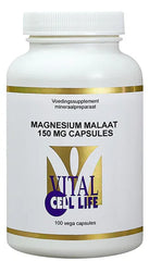 Vital Cell Life Magnesium malaat 150mg capsules 100 Vegetarische capsules