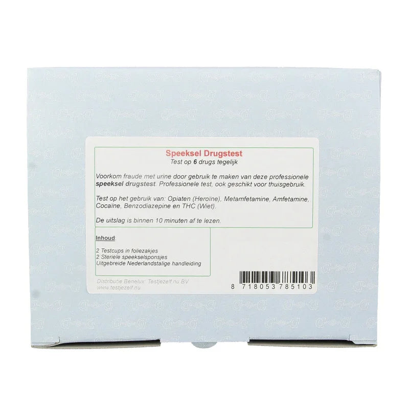 Testjezelf.nu Speeksel drugstest 2 Stuks