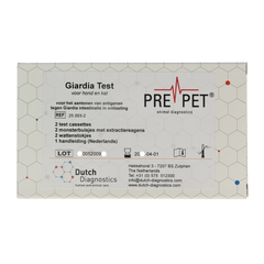 Testjezelf.nu Giardia darm parasiet kat/hond 2 Stuks