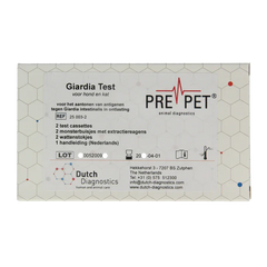 Testjezelf.nu Giardia darm parasiet kat/hond 2 Stuks