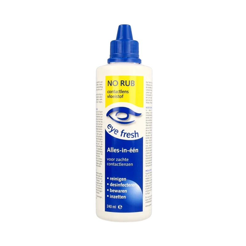 Eyefresh No rub alles-in-1 vloeistof zachte lenzen 240 Milliliter