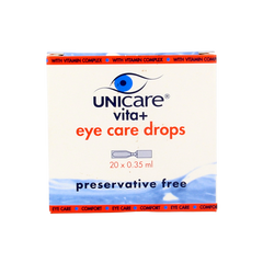 Unicare Vita+ eye care oogdruppels 0.35ml 20 Ampullen