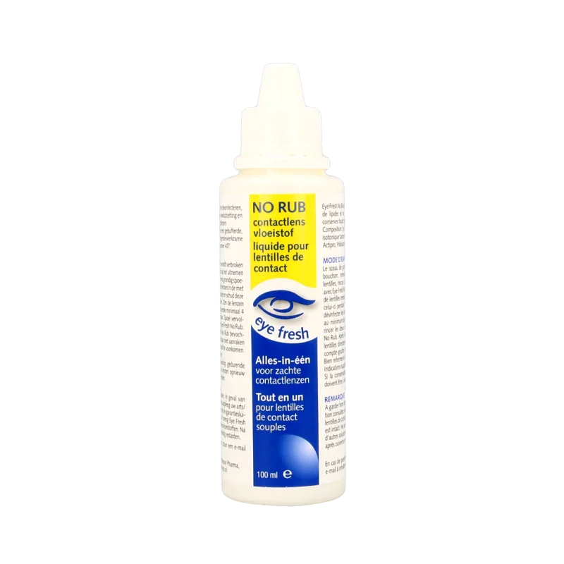 Eyefresh No rub alles-in-1 vloeistof zachte lenzen 100 Milliliter