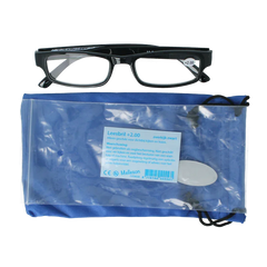Melleson Overkijk leesbril zwart +2.00 1.00 Stuks