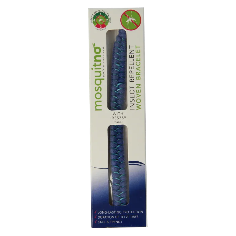 Mosquitno Insect repellent bracelet woven 1 Stuks