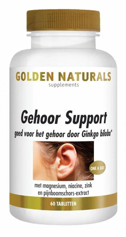 Golden Naturals Gehoor support 60 Tabletten