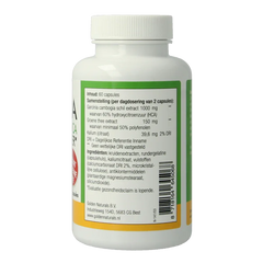 Natusor Garcinia cambogia 60% HCA vetverbrander 60.00 Capsules
