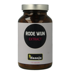 Hanoju Rode wijn extract 250mg 150.00 Vegetarische capsules
