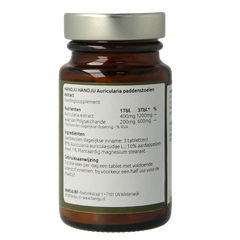 Hanoju Auricularia paddenstoel extract 90 Tabletten