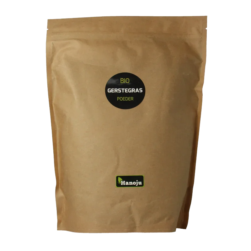 Hanoju Gemalen gerstegras paper bag bio 1 Kilogram