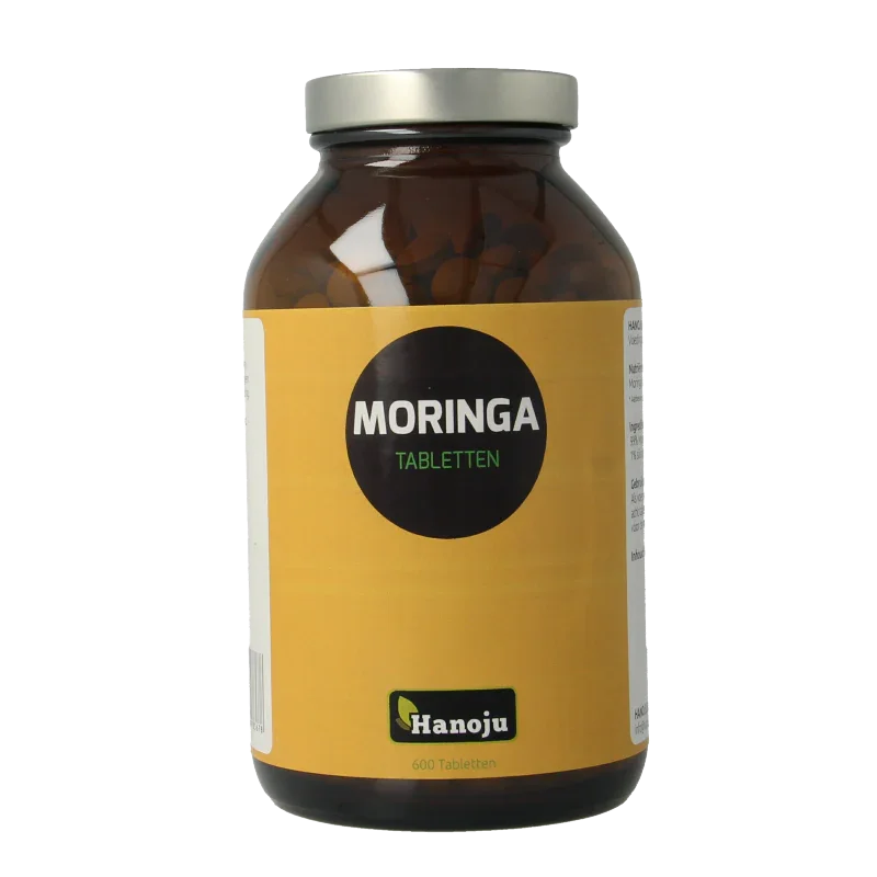Hanoju Moringa oleifera heelblad 500mg 600 Tabletten