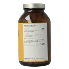 Hanoju Moringa oleifera heelblad 500mg 600 Tabletten