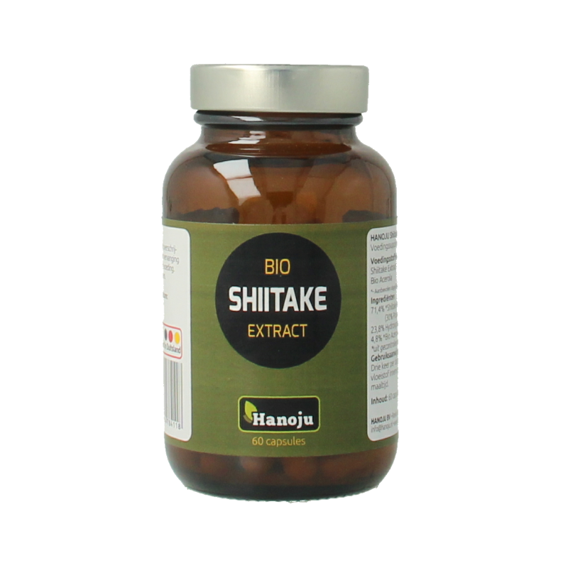 Hanoju Shiitake extract bio 60 Vegetarische capsules