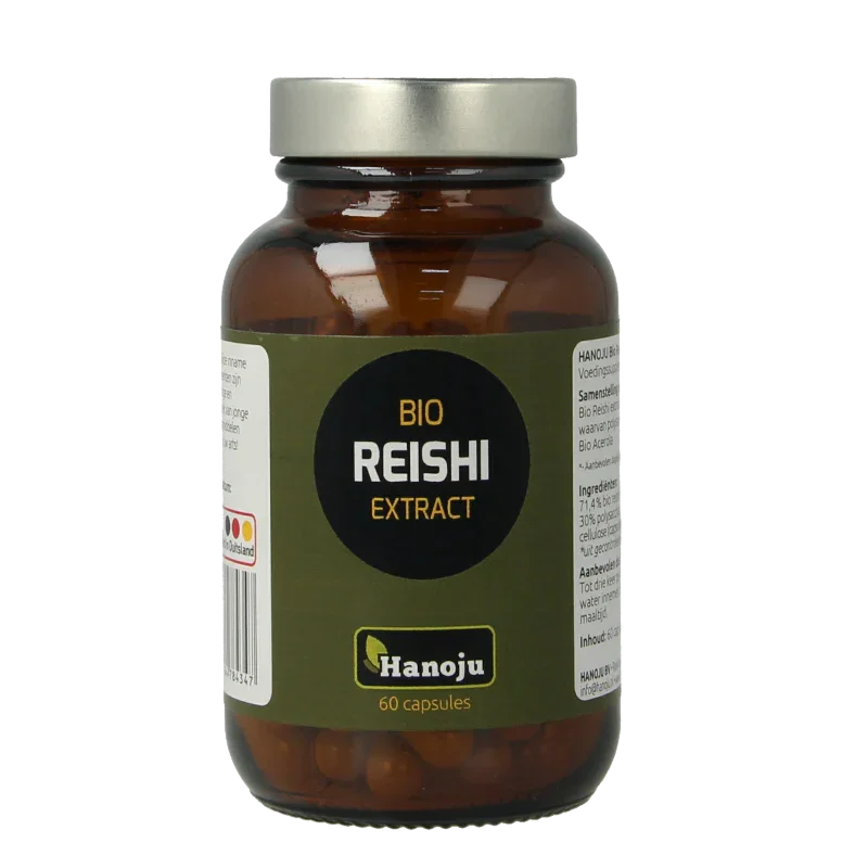 Hanoju Reishi extract bio 60 Vegetarische capsules