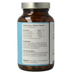 Hanoju Tribulus maca guarana extract 90 Vegetarische capsules