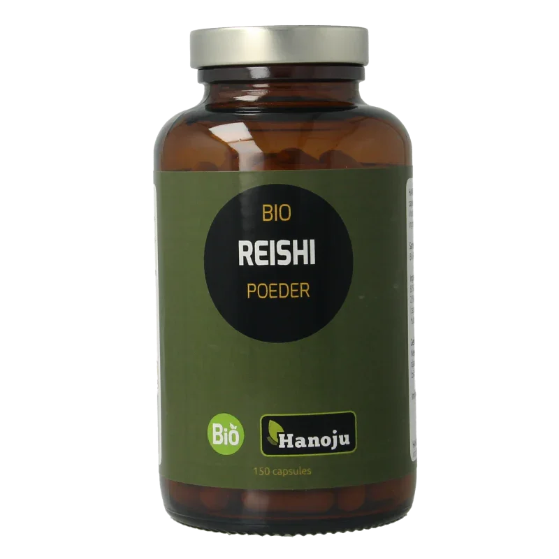 Hanoju Reishi paddenstoelen bio 150 Vegetarische capsules