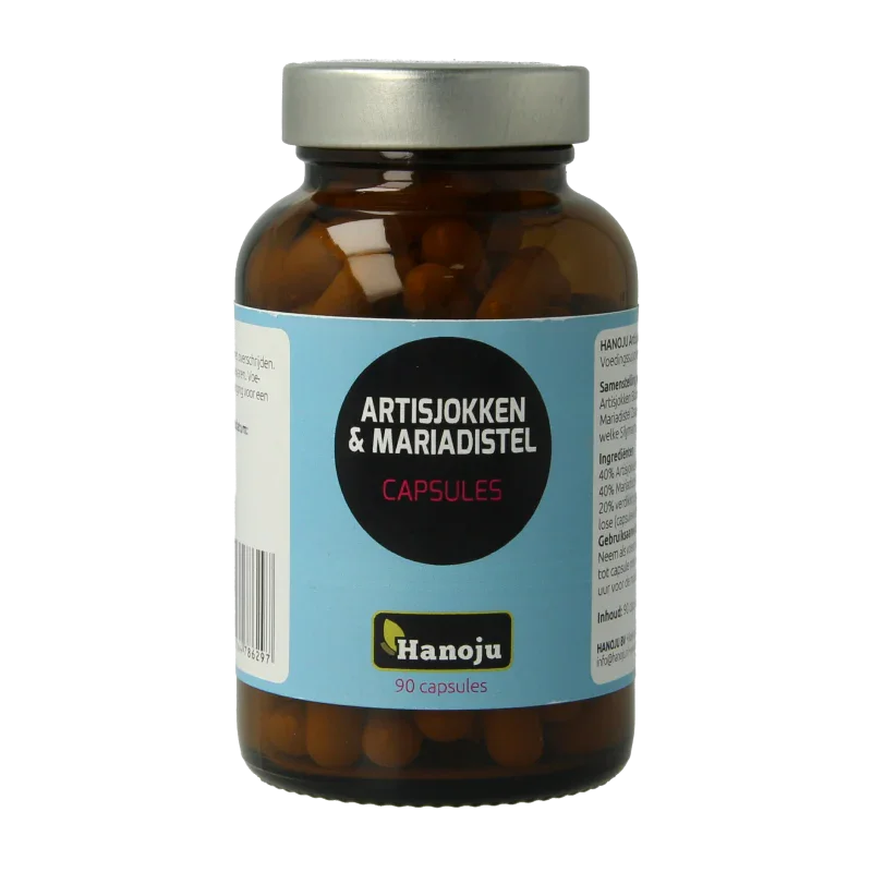Hanoju Artisjok 200mg & mariadistel 200mg 90 Capsules
