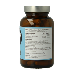 Hanoju Artisjok 200mg & mariadistel 200mg 90 Capsules