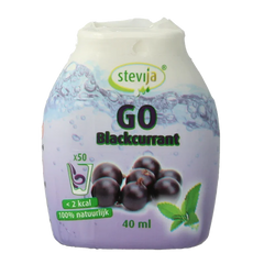 SteviJa Stevia limonadesiroop go blackcurrant 40 Milliliter