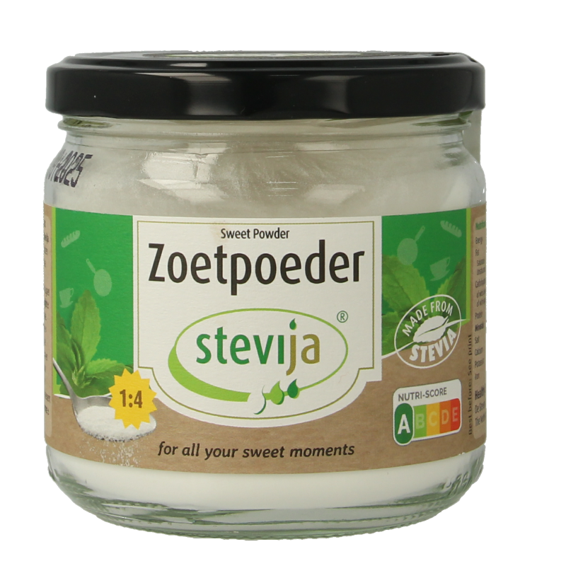 SteviJa Zoetpoeder - pot stevia 180 Gram