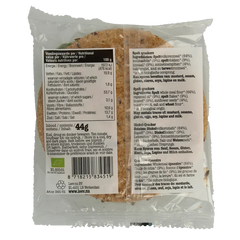 Leev Spelt qrackers volkoren & lijnzaad bio 44 Gram