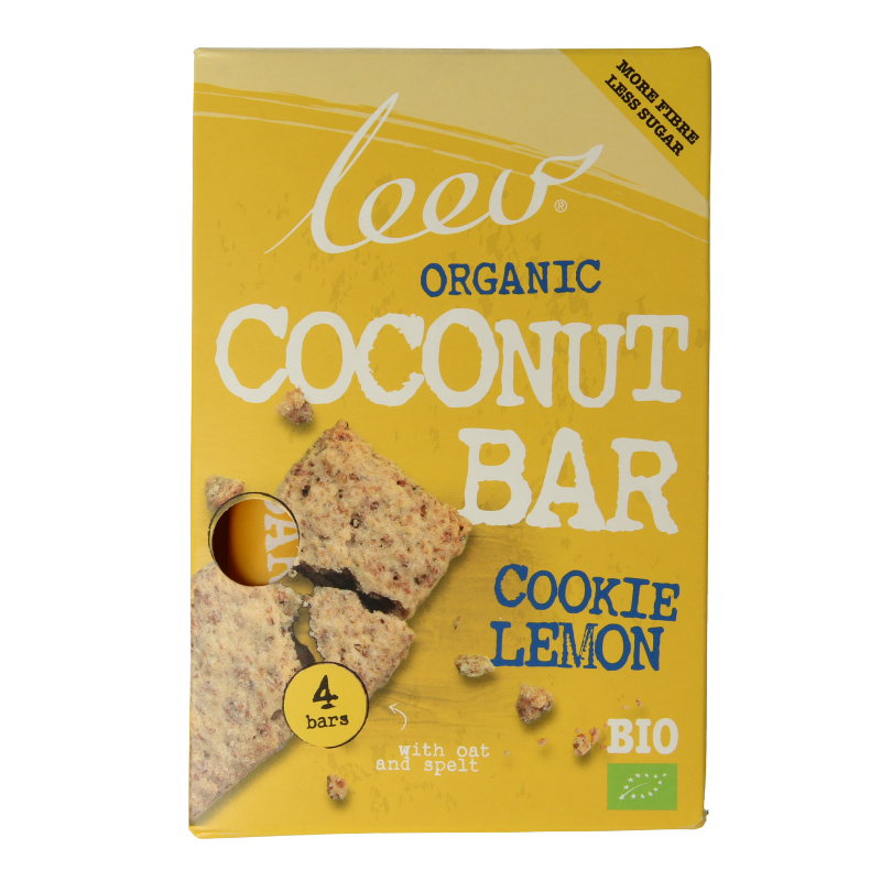 Leev Cookiebar kokos-citroen bio 140 Gram