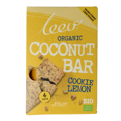 Leev Cookiebar kokos-citroen bio 140 Gram