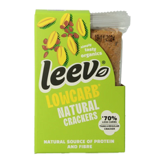 Leev Qrackers lowcarb 3 x 2 stuks bio 80 Gram