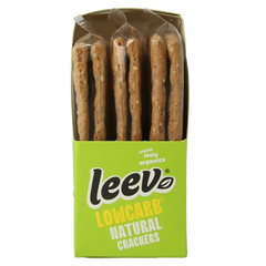 Leev Qrackers lowcarb 3 x 2 stuks bio 80 Gram
