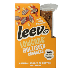 Leev Lowcarb crackers multiseed bio 80.00 Gram