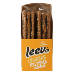 Leev Lowcarb crackers multiseed bio 80 Gram