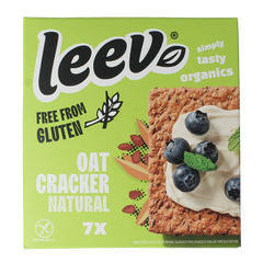Leev Havercracker naturel free from gluten bio 100.00 Gram