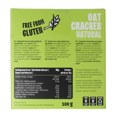 Leev Havercracker naturel free from gluten bio 100 Gram