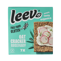 Leev Havercracker rozemarijn free from gluten bio 100.00 Gram