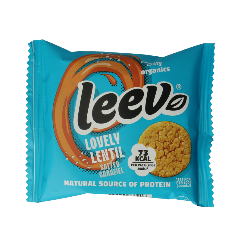 Leev Lovely lentil cakes caramel bio 20 Gram