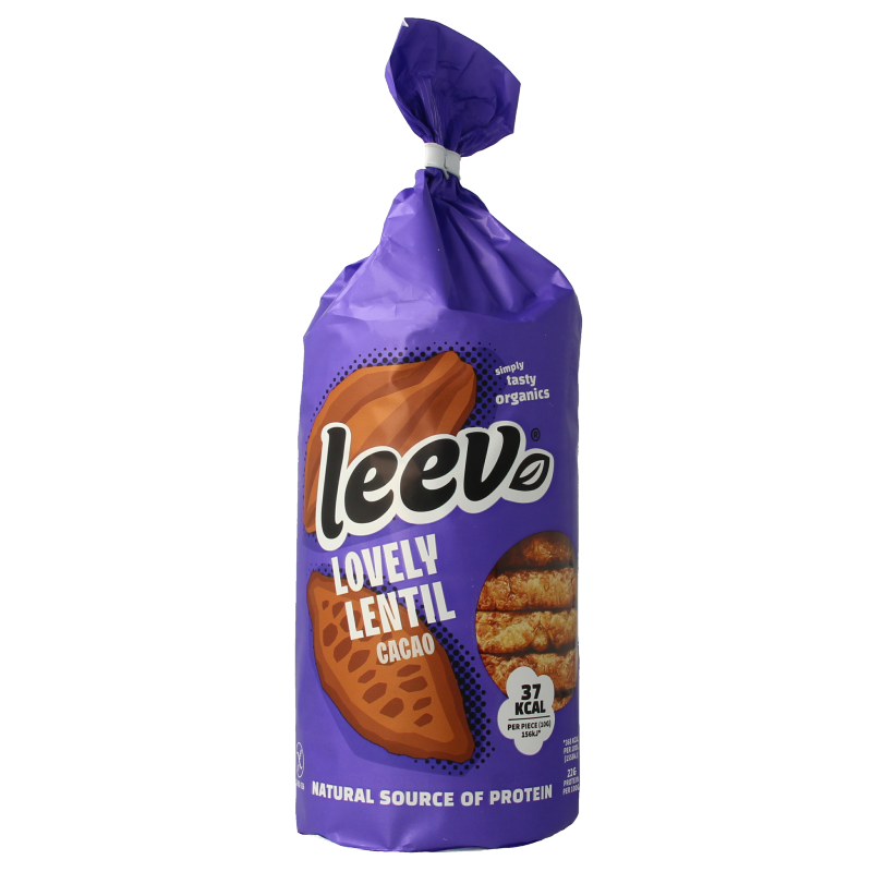 Leev Lovely lentil cakes cacao bio 130 Gram