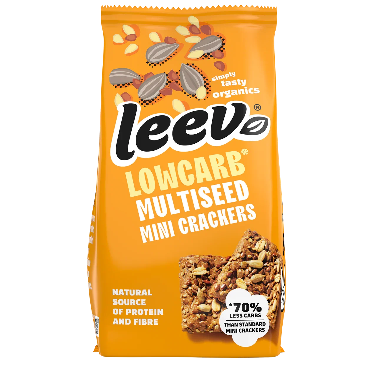 Leev Lowcarb mini crackers multiseeds bio 85 Gram