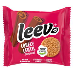 Leev Leev bio–LOVELY LENTIL wafels kaneel 20g (1x2st) 20.00 Gram