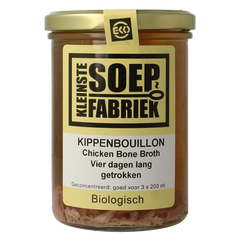 Kleinstesoepfabriek Kippenbouillon bio 400.00 Milliliter
