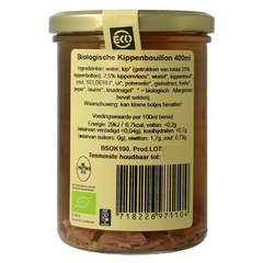 Kleinstesoepfabriek Kippenbouillon bio 400 Milliliter