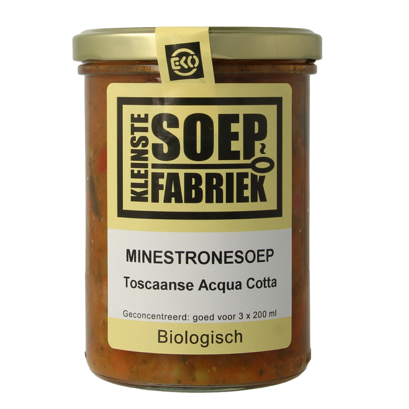Kleinstesoepfabriek Acqua cotta Toscaanse minestronesoep bio 400 Milliliter