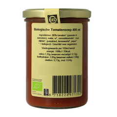 Kleinstesoepfabriek Pure tomatensoep bio 400.00 Milliliter