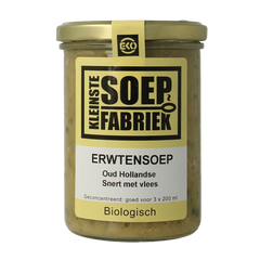 Kleinstesoepfabriek Erwtensoep/snert met vlees bio 400.00 Milliliter