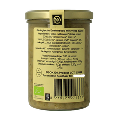 Kleinstesoepfabriek Erwtensoep/snert met vlees bio 400 Milliliter